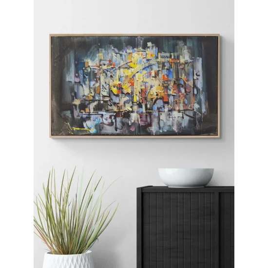 Ritmik Nesneler Yağlı Boya Tablosu