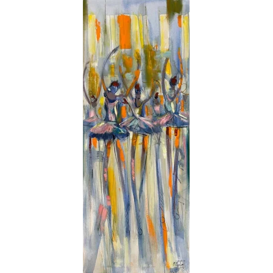 Flying Dance of the Spirit Oil Painting | Simurg Art Gallery