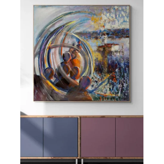 Rüyalarda Kız Kulesi Yağlı Boya Tablosu