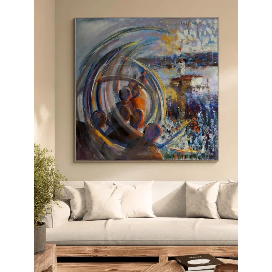 Rüyalarda Kız Kulesi Yağlı Boya Tablosu