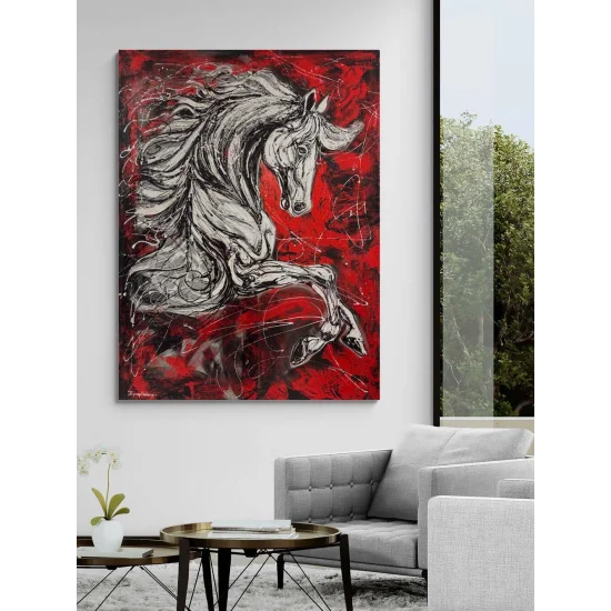 Rüzgarın Atı Yağlı Boya Tablosu