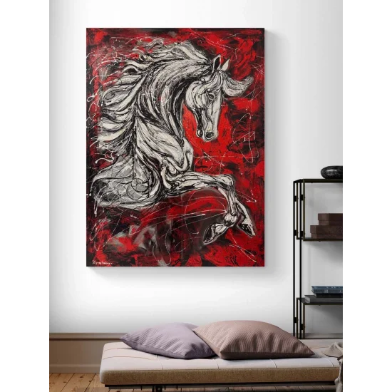 Rüzgarın Atı Yağlı Boya Tablosu