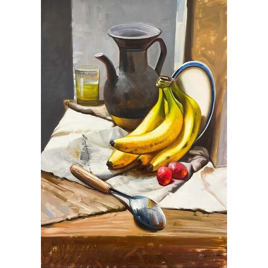 Morning Feast Oil Painting