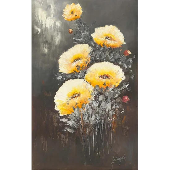 Morning Flowers Oil Painting