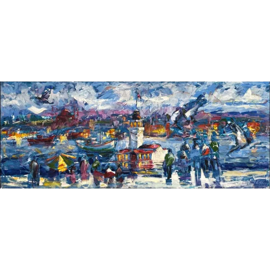 Salacaktan Seyir Yağlı Boya Tablosu