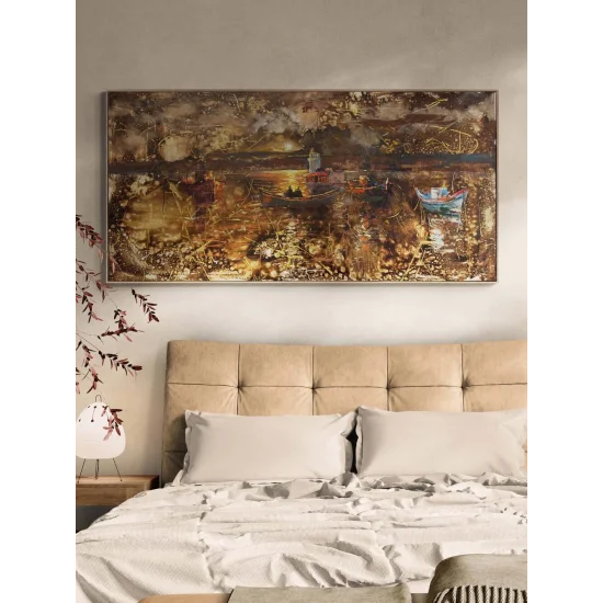 Salacakta Balıkçılar Yağlı Boya Tablosu