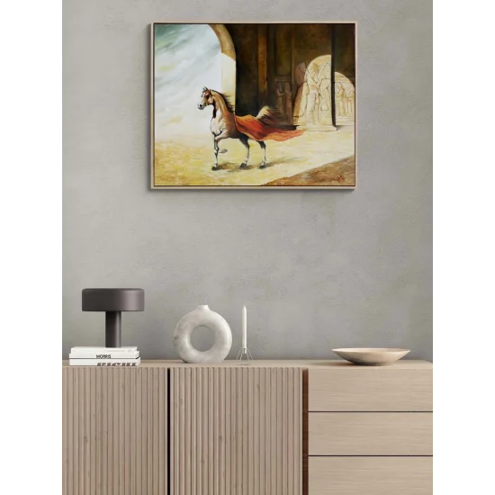 Saray Atı Yağlı Boya Tablosu