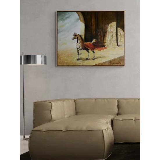 Saray Atı Yağlı Boya Tablosu