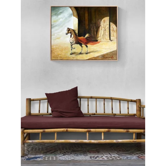 Saray Atı Yağlı Boya Tablosu