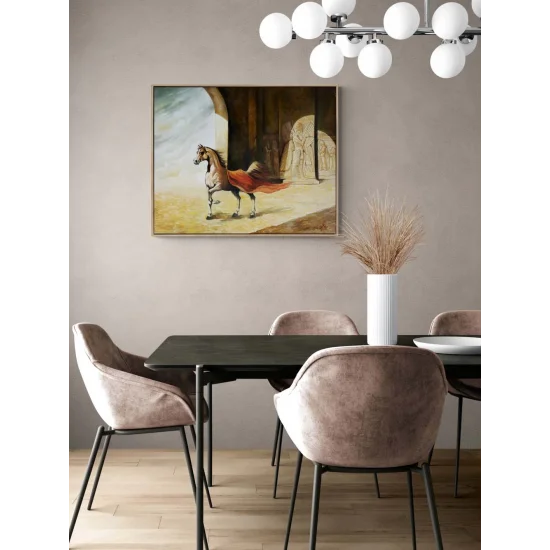 Saray Atı Yağlı Boya Tablosu