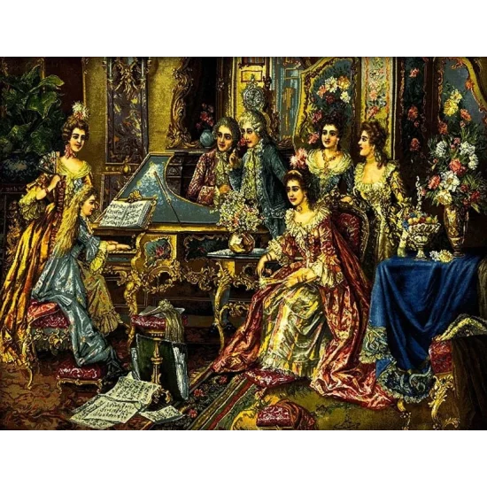 Palace Nights Silk Weaving Painting