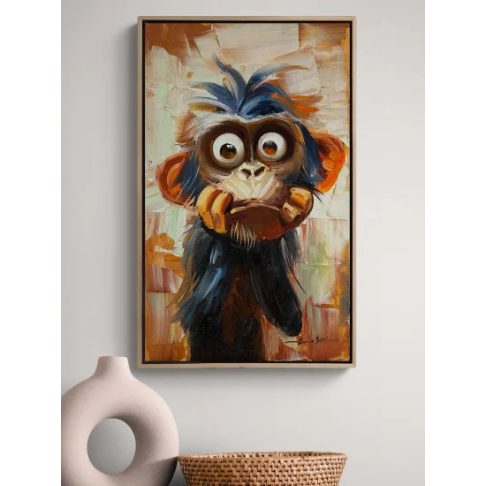 The Surprised Monkey Oil Painting