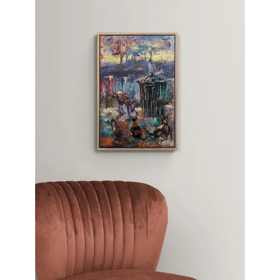 Şehrin Sessiz Tanıkları Yağlı Boya Tablosu