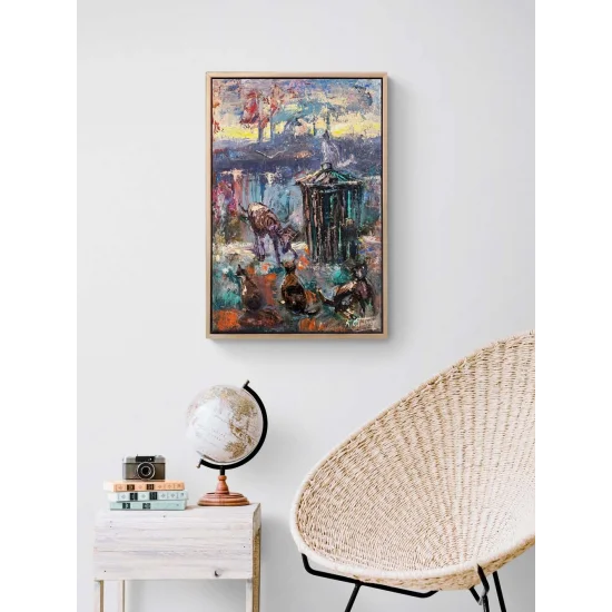 Şehrin Sessiz Tanıkları Yağlı Boya Tablosu