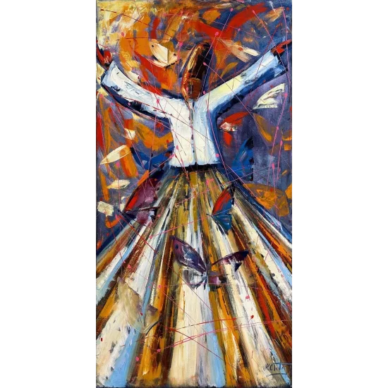 The Journey of the Whirling Dervish Oil Painting