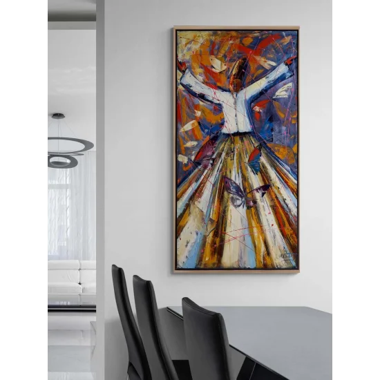 Semazen Yolculuğu Yağlı Boya Tablosu