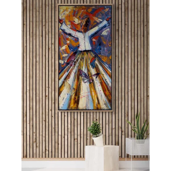 Semazen Yolculuğu Yağlı Boya Tablosu