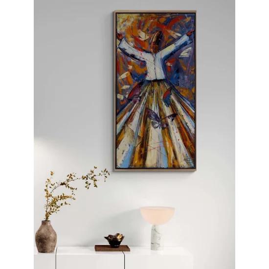 Semazen Yolculuğu Yağlı Boya Tablosu