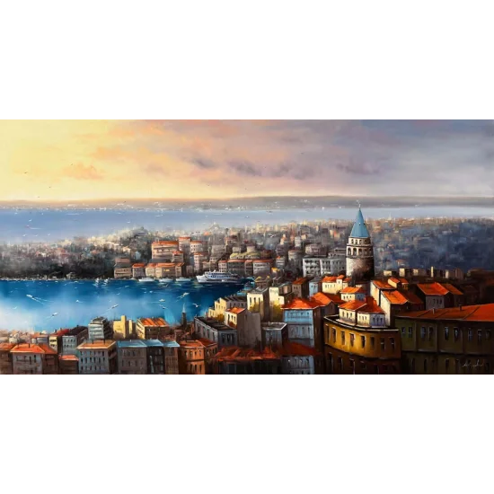 Sessiz Haliç Yağlı Boya Tablosu