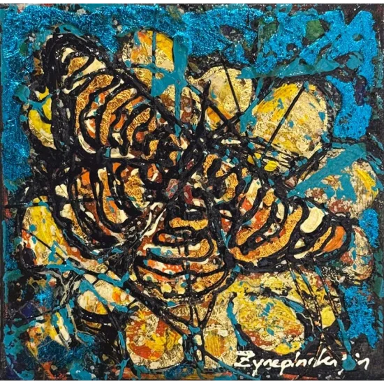 Sessiz Kelebek Yağlı Boya Tablosu