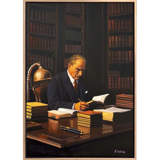 Sessiz Liderlik Yağlı Boya Tablosu