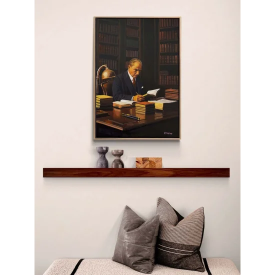 Sessiz Liderlik Yağlı Boya Tablosu