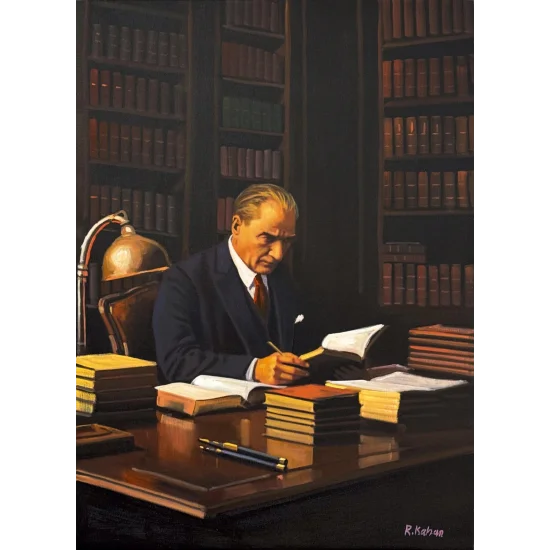 Sessiz Liderlik Yağlı Boya Tablosu