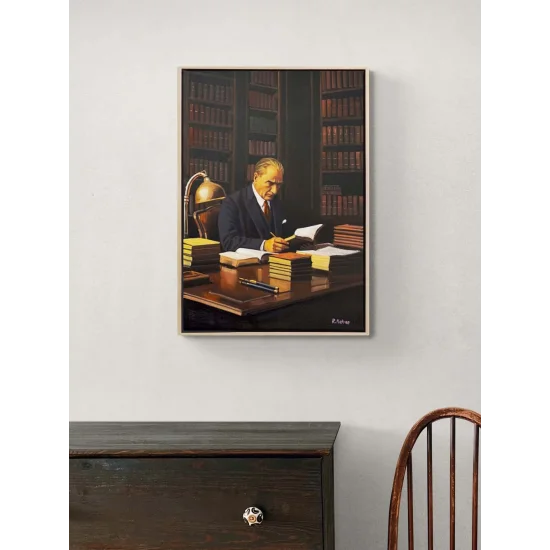 Sessiz Liderlik Yağlı Boya Tablosu