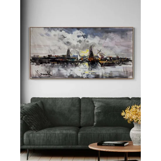 Silent Harbor Oil Painting