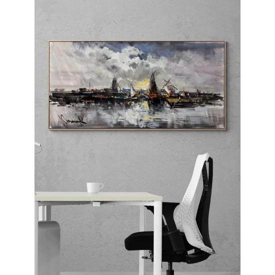 Silent Harbor Oil Painting