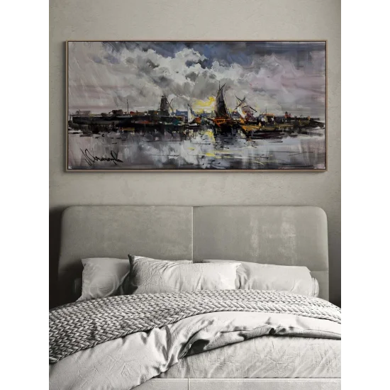 Silent Harbor Oil Painting