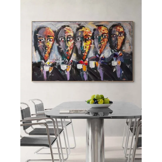 Sessiz Orkestra Yağlı Boya Tablosu