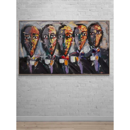 Sessiz Orkestra Yağlı Boya Tablosu