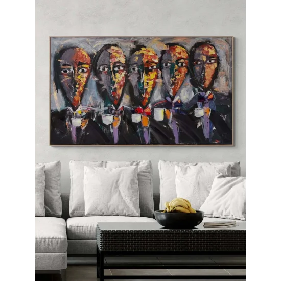 Sessiz Orkestra Yağlı Boya Tablosu