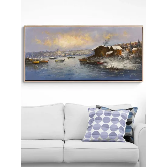 Sessiz Sular İstanbul Yağlı Boya Tablosu