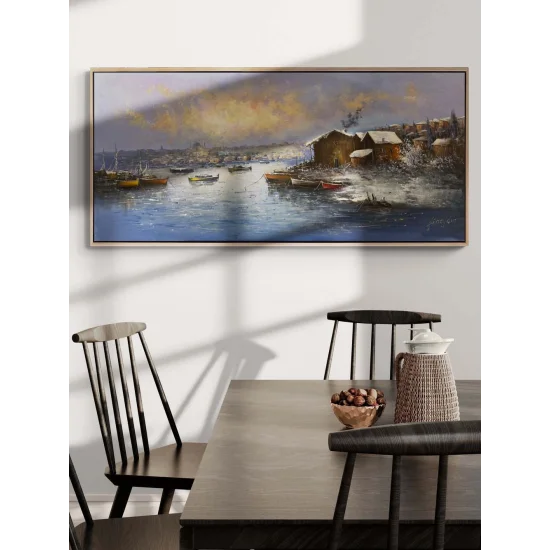 Sessiz Sular İstanbul Yağlı Boya Tablosu