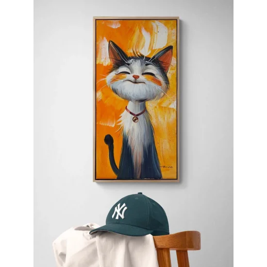 Adorable Cat Oil Painting