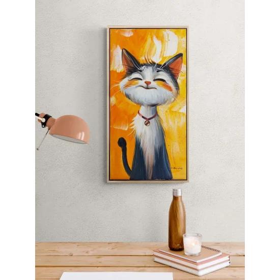 Adorable Cat Oil Painting