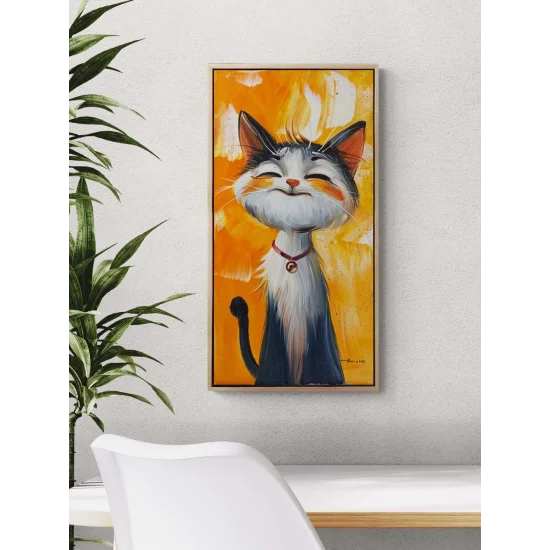 Adorable Cat Oil Painting