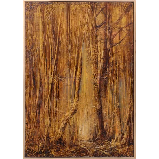 Sonbaharın Yorgun Dansı Yağlı Boya Tablosu