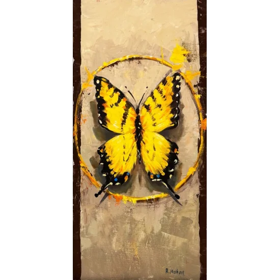 Sonsuzluk Kelebeği Yağlı Boya Tablosu