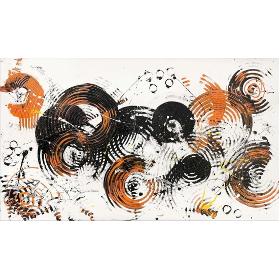 Abstract Ripples Oil Painting