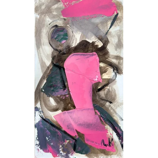 Soyut Hüzün Yağlı Boya Tablosu