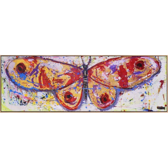 Soyut Kelebek Dansı Yağlı Boya Tablosu