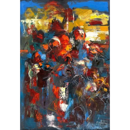 Abstract Rhythmic Harmony Oil Painting Painting