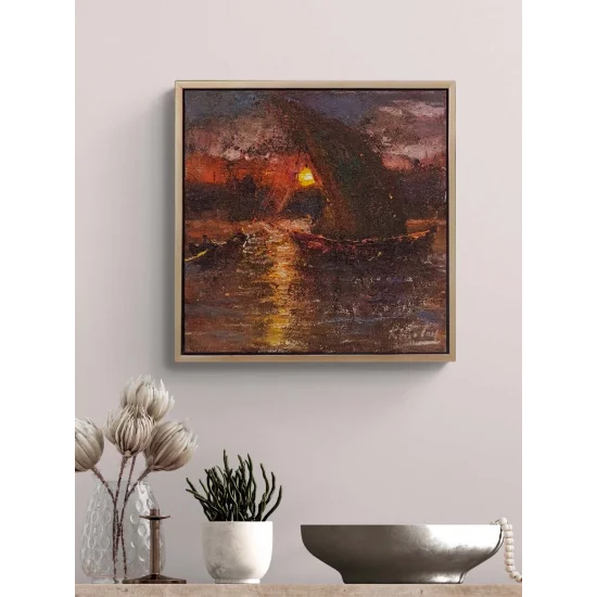 Suda Zaman Yağlı Boya Tablosu