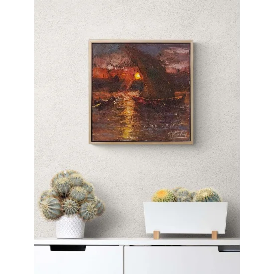 Suda Zaman Yağlı Boya Tablosu