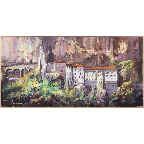 Sümela Manastırı Yağlı Boya Tablosu