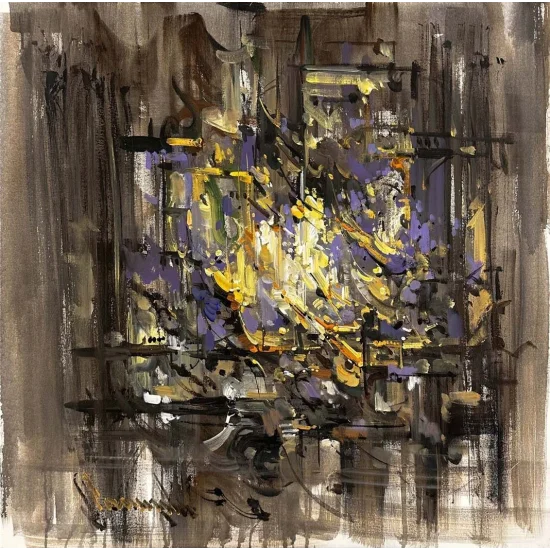 Suskunluk Çizgisi Yağlı Boya Tablosu