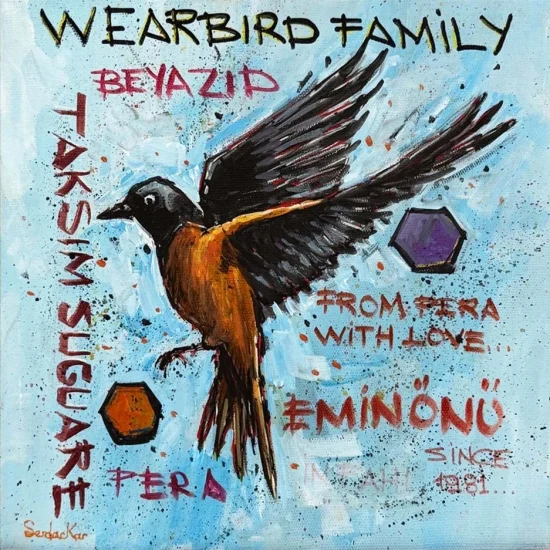 Taksim’in Kuşu Yağlı Boya Tablosu